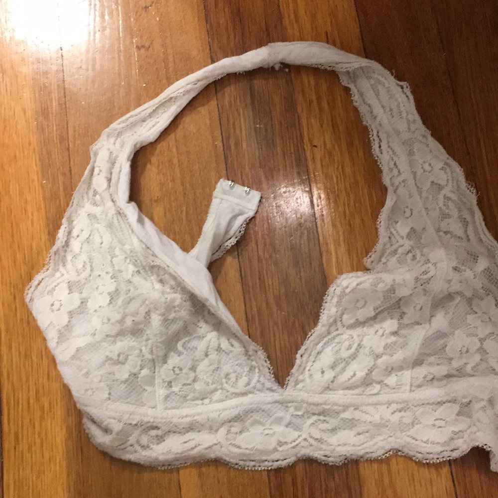 Size large white bralette